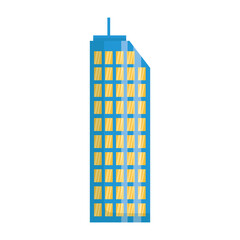 Isolated city building vector design