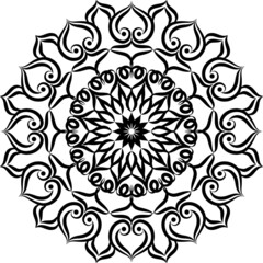 mandala round ornament