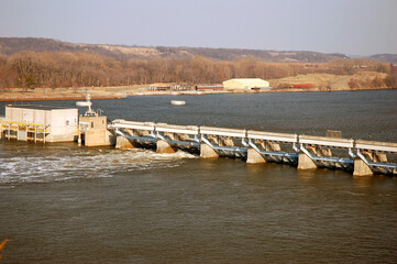 Staved Rock Dam on the Illinois River