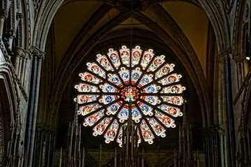 Durham Cathedral tinted glass
