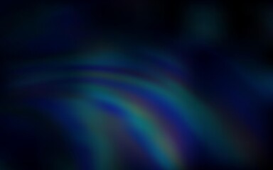 Dark BLUE vector background with curved lines. Shining colorful illustration in simple style. The best colorful design for your business.