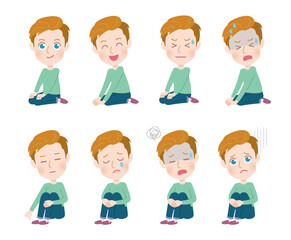 cute type blonde dad_sitting