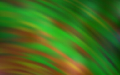 Light Green vector background with curved lines. A circumflex abstract illustration with gradient. Colorful wave pattern for your design.