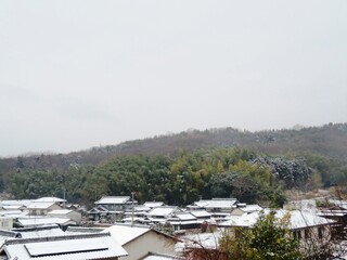 Fototapeta na wymiar 日本の田舎の風景　2月