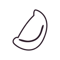 Indian patty food line style icon vector design