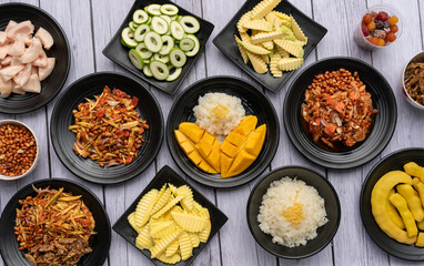 Thai Mixed Fresh and Preserved Fruits