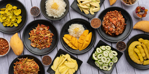 Thai Mixed Fresh and Preserved Fruits