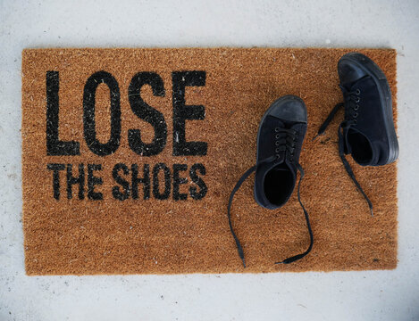 Lose the Shoes Welcome Mat