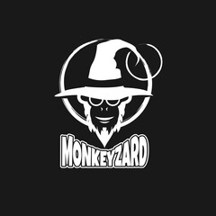 wizard warlock logo design inspiration, Design element for logo, poster, card, banner, emblem, t shirt. Vector illustration