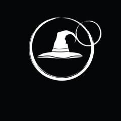 Abstract Logo wizard Hat Magic Logo Concept letter o