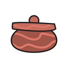 Isolated kitchen jar fill style icon vector design