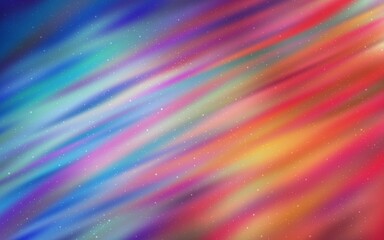 Light Blue, Red vector texture with milky way stars. Modern abstract illustration with Big Dipper stars. Pattern for futuristic ad, booklets.