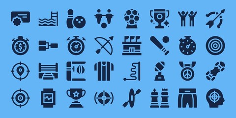 Modern Simple Set of competition Vector filled Icons