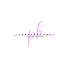 P K PK Initial handwriting and signature logo design with circle. Beautiful design handwritten logo for fashion, team, wedding, luxury logo.