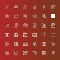 Editable 36 portfolio icons for web and mobile