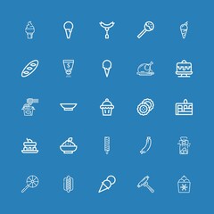 Editable 25 tasty icons for web and mobile