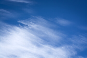 Naklejka na ściany i meble Background with white cloud and blue sky