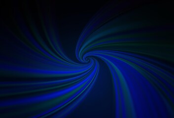 Dark BLUE vector background with bent lines. Colorful illustration in abstract style with gradient. Elegant pattern for a brand book.