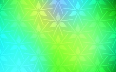Light Blue, Green vector background with polygonal style. Beautiful illustration with triangles in nature style. Template for wallpapers.