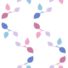 Bigender Pride Leaves Vine Pattern