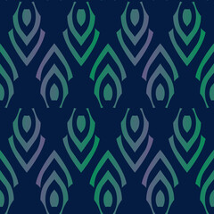 Abstract Arrow Blue Purple Green Pattern