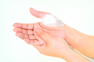 Naklejka premium Hand injury