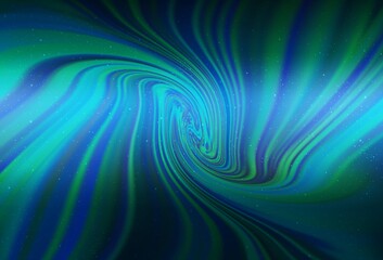Fototapeta premium Dark BLUE vector layout with cosmic stars. Space stars on blurred abstract background with gradient. Pattern for astronomy websites.