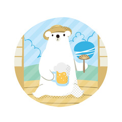 Polar bear summer japan 03