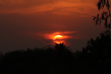 THE SUNSET FROM MY HOME.