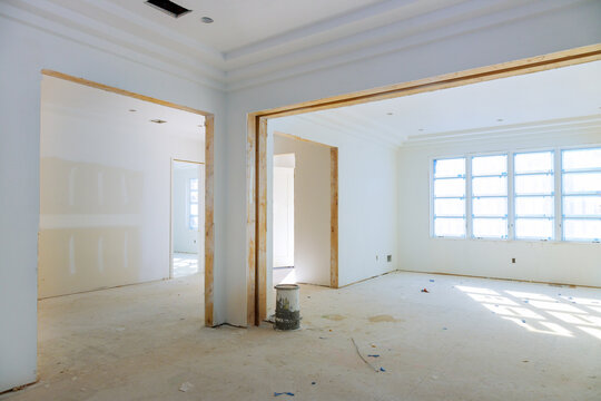 Construction Building Industry New Home Construction Interior Drywall And Finish Details