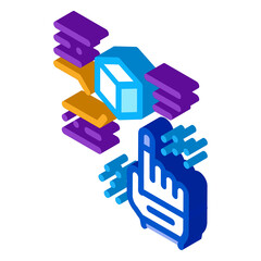 function parsing icon vector. isometric function parsing sign. color isolated symbol illustration