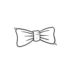 hand drawn doodle tie icon illustration