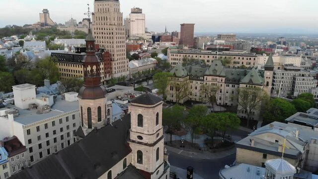 Quebec City- Town Hall & Cathedral