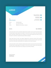 Corporate Business Creative Style Letterhead Design For Your Business Vector Template