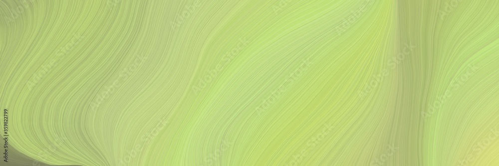 Poster soft abstract artistic waves graphic with modern soft curvy waves background design with dark khaki, gray gray and khaki color