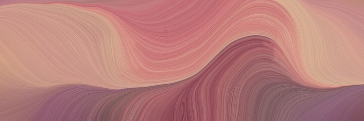 soft abstract artistic waves graphic with modern curvy waves background design with rosy brown, pastel brown and tan color