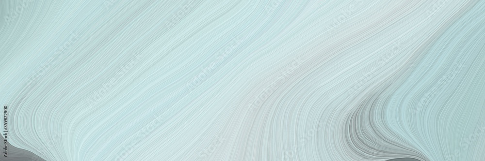 Aufkleber soft creative waves graphic with modern soft curvy waves background design with light gray, gray gra
