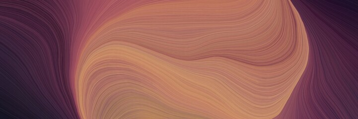 soft creative waves graphic with modern soft curvy waves background design with indian red, very dark violet and old mauve color