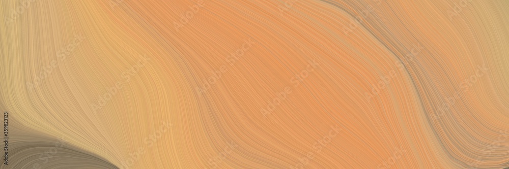 Aufkleber soft abstract artistic waves graphic with modern curvy waves background illustration with dark salmo