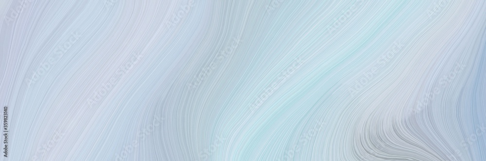 Aufkleber soft abstract artistic waves graphic with curvy background illustration with light gray, pastel blue