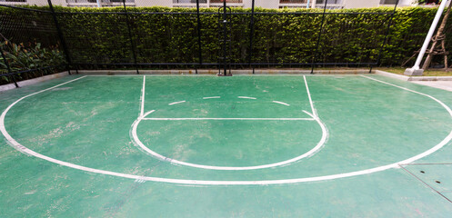 Half Basketball court outdoor