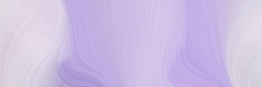 soft abstract artistic waves graphic with contemporary waves design with thistle, lavender and light pastel purple color