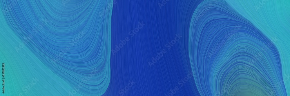 Aufkleber soft abstract artistic waves graphic with modern soft swirl waves background illustration with steel