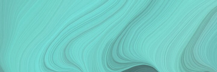 soft artistic art design graphic with modern soft curvy waves background illustration with medium aqua marine, teal blue and cadet blue color