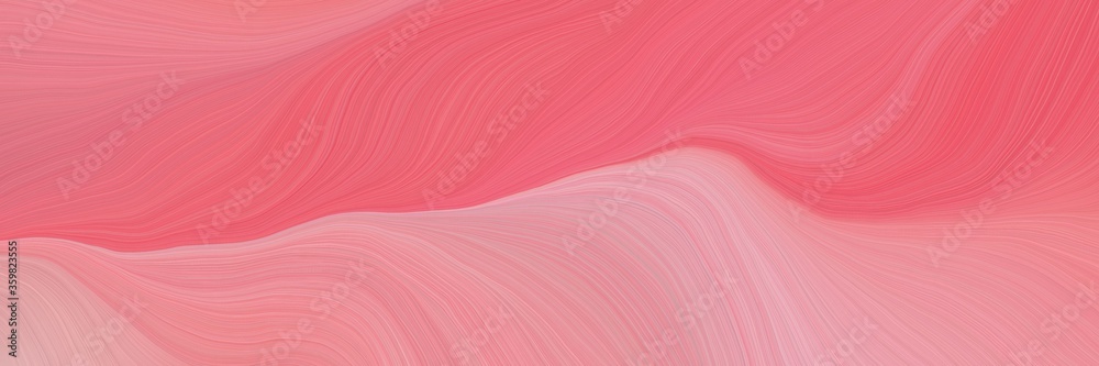 Poster soft artistic art design graphic with smooth swirl waves background illustration with light coral, p