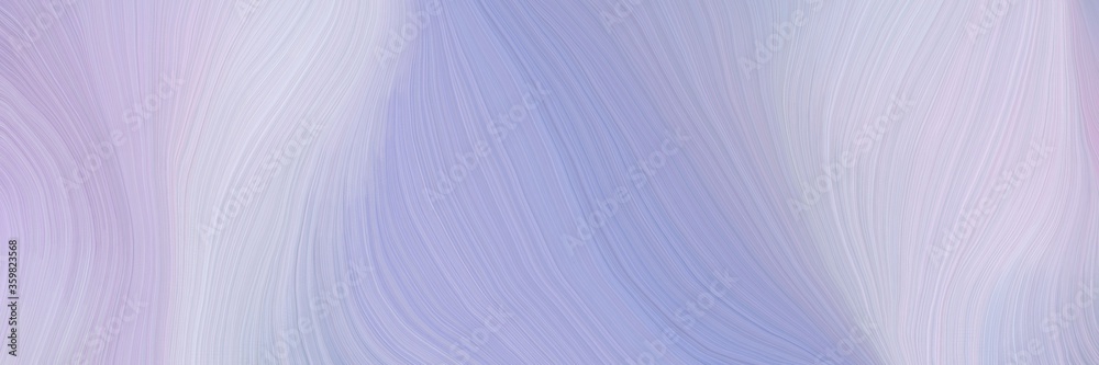 Poster soft artistic art design graphic with modern soft curvy waves background illustration with light ste