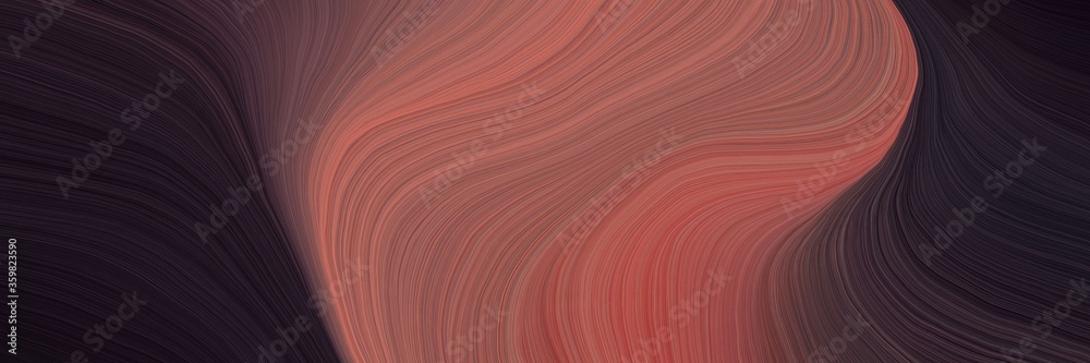 Poster soft abstract art waves graphic with modern soft swirl waves background illustration with very dark 