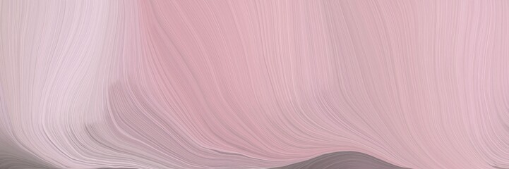 soft creative waves graphic with abstract waves illustration with silver, gray gray and pastel pink color