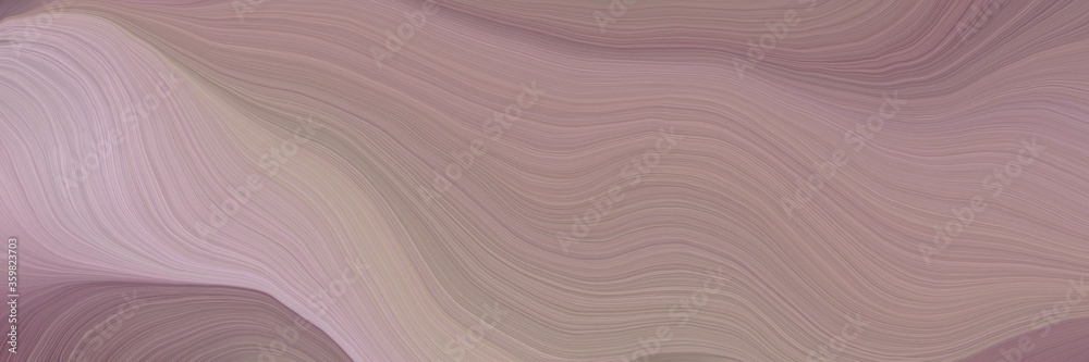 Aufkleber soft abstract art waves graphic with modern waves background design with rosy brown, silver and old lavender color