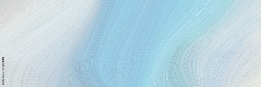 Aufkleber soft creative waves graphic with modern soft swirl waves background design with light blue, light gr